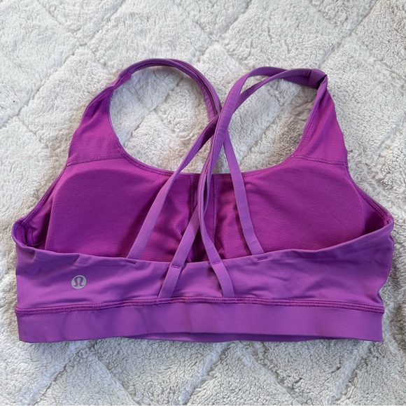 Lululemon | Raspberry (First Release) Energy Bra | Size 8 - Picture 3 of 6